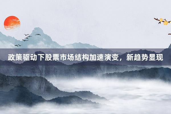 政策驱动下股票市场结构加速演变，新趋势显现